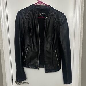 Express Black Leather Jacket for Women